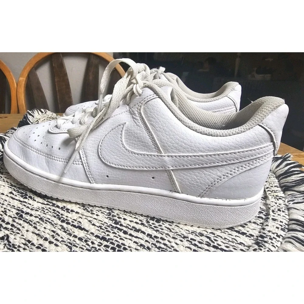 Nike‎ Court Vision Low Triple White CD5434-100 Women's Sizes 8.5